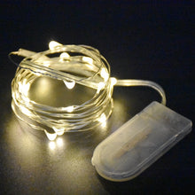Load image into Gallery viewer, Battery LED String Light 2M 20LED Silver Wire Holiday Outdoor Waterproof Fairy Lights for Christmas Party Wedding Decoration