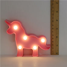 Load image into Gallery viewer, Cartoon Night Lights Unicorn/Flamingo/Cactus/Pineapple/Cloud/Star/Shell/Heart LED Table Lamp For Children's Bedroom Decoration