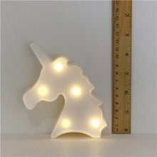 Load image into Gallery viewer, Cartoon Night Lights Unicorn/Flamingo/Cactus/Pineapple/Cloud/Star/Shell/Heart LED Table Lamp For Children's Bedroom Decoration