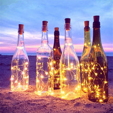 Load image into Gallery viewer, 1M 2M Copper Wire Fairy Garland Bottle Stopper For Glass Craft LED string lights Wedding Christmas New Year Holiday Decoration