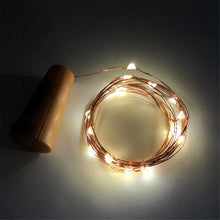 Load image into Gallery viewer, 1M 2M Copper Wire Fairy Garland Bottle Stopper For Glass Craft LED string lights Wedding Christmas New Year Holiday Decoration